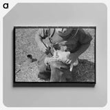 アートパネル-Newly Born Kid, Kimble County, Texas
 - ラッセル リー Canvas.