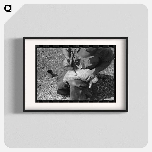 アートポスター-Kimble County Ranch Kid Identification
 - ラッセル リー Poster.