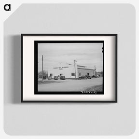 アートポスター-Warehouse of the Kimble County Wool and Mohair Company, Junction, Texas
 - ラッセル リー Poster.