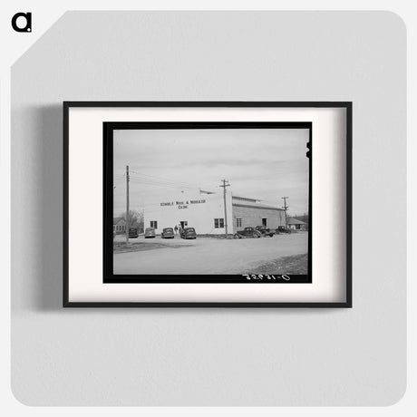 アートポスター-Warehouse of the Kimble County Wool and Mohair Company, Junction, Texas
 - ラッセル リー Poster.