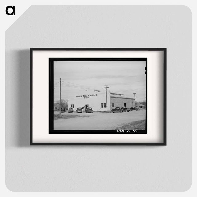 アートポスター-Warehouse of the Kimble County Wool and Mohair Company, Junction, Texas
 - ラッセル リー Poster.