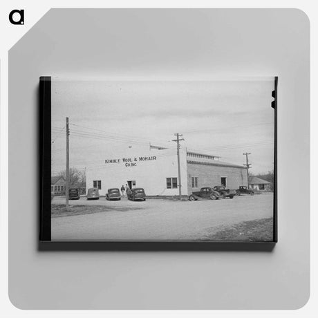 アートパネル-Warehouse of the Kimble County Wool and Mohair Company, Junction, Texas
 - ラッセル リー Canvas.
