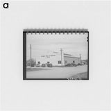 アートメモ帳-Warehouse of the Kimble County Wool and Mohair Company, Junction, Texas
 - ラッセル リー Memo.