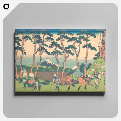 アートパネル-Hokusai's Hodogaya on the Tōkaidō - 葛飾 北斎 Canvas.