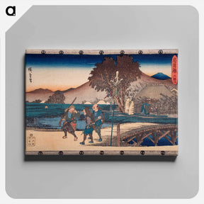 アートパネル-Act VI: Hunters Returning after Bringing the Body of the Murdered Yoichibei to His Cottage
 - 歌川 広重 Canvas.