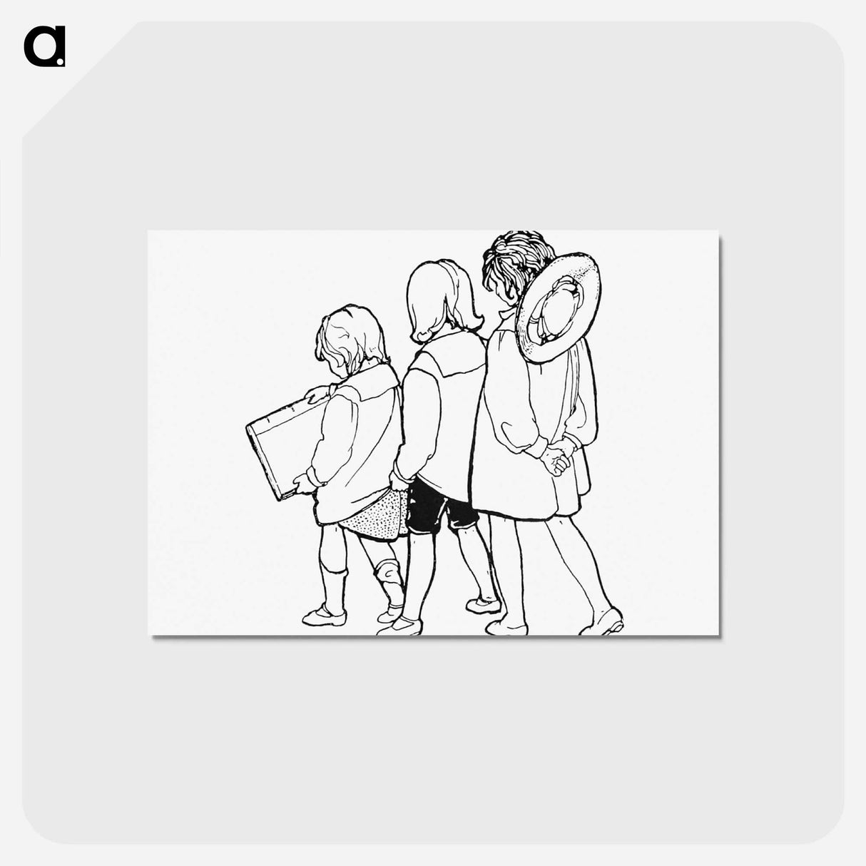 アートポストカード-Children Backside From Verses For Grannies
 - 大英図書館 Postcard.