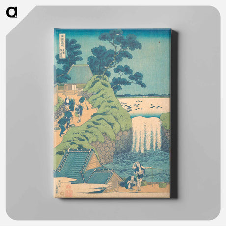 アートパネル-Fall of Aoiga Oka, Yedo - 葛飾 北斎 Canvas.
