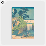 アートポストカード-Fall of Aoiga Oka, Yedo - 葛飾 北斎 Postcard.