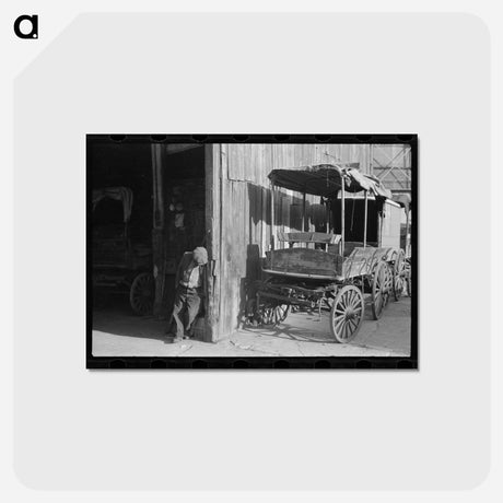 アートポストカード-Old Livery Stable, East Side
 - ラッセル リー Postcard.