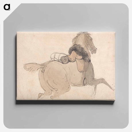 アートパネル-A Saddled Cavalry Horse
 - イェール大学アートギャラリー Canvas.