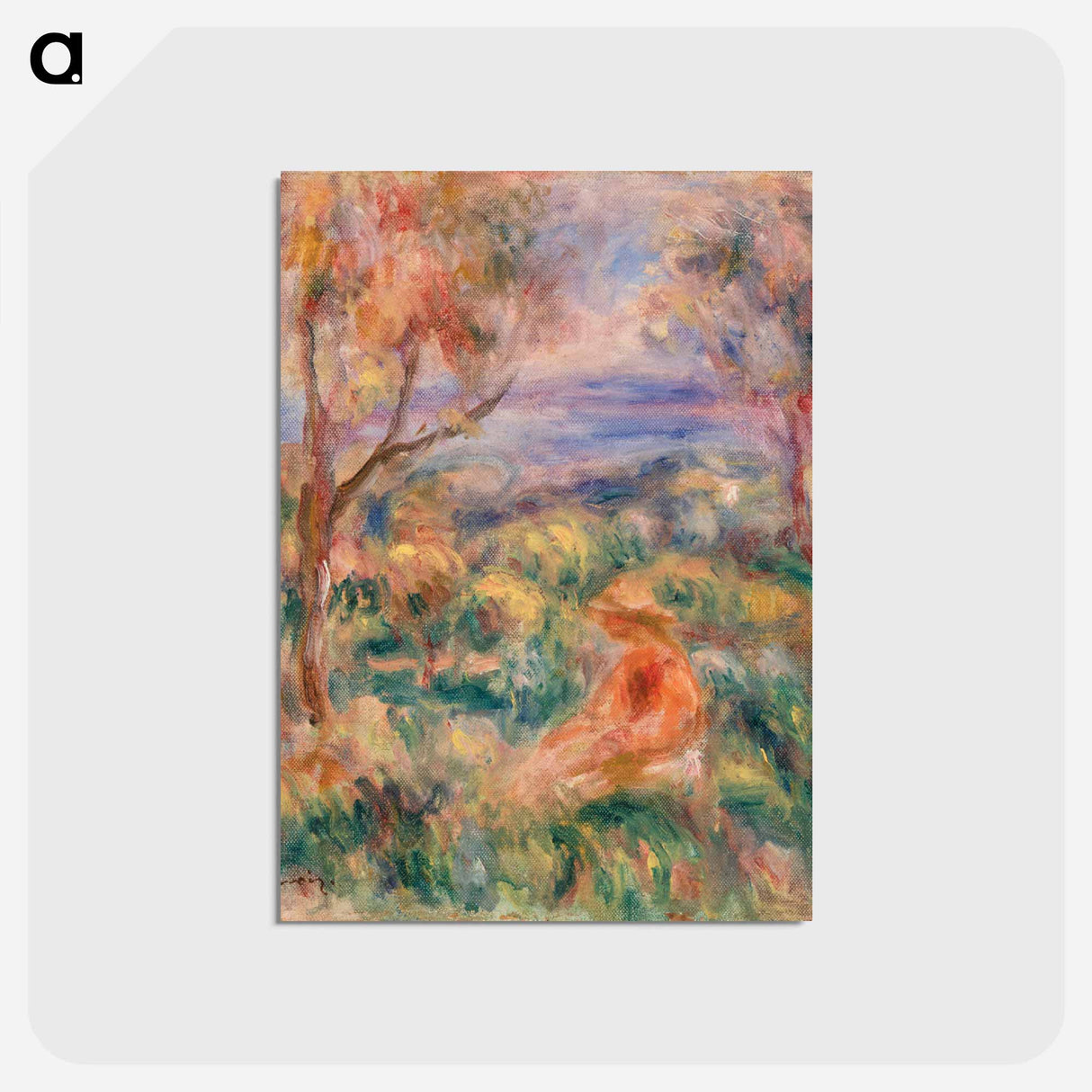 アートポストカード-Seated Woman with Sea
 - バーンズ・コレクション Postcard.