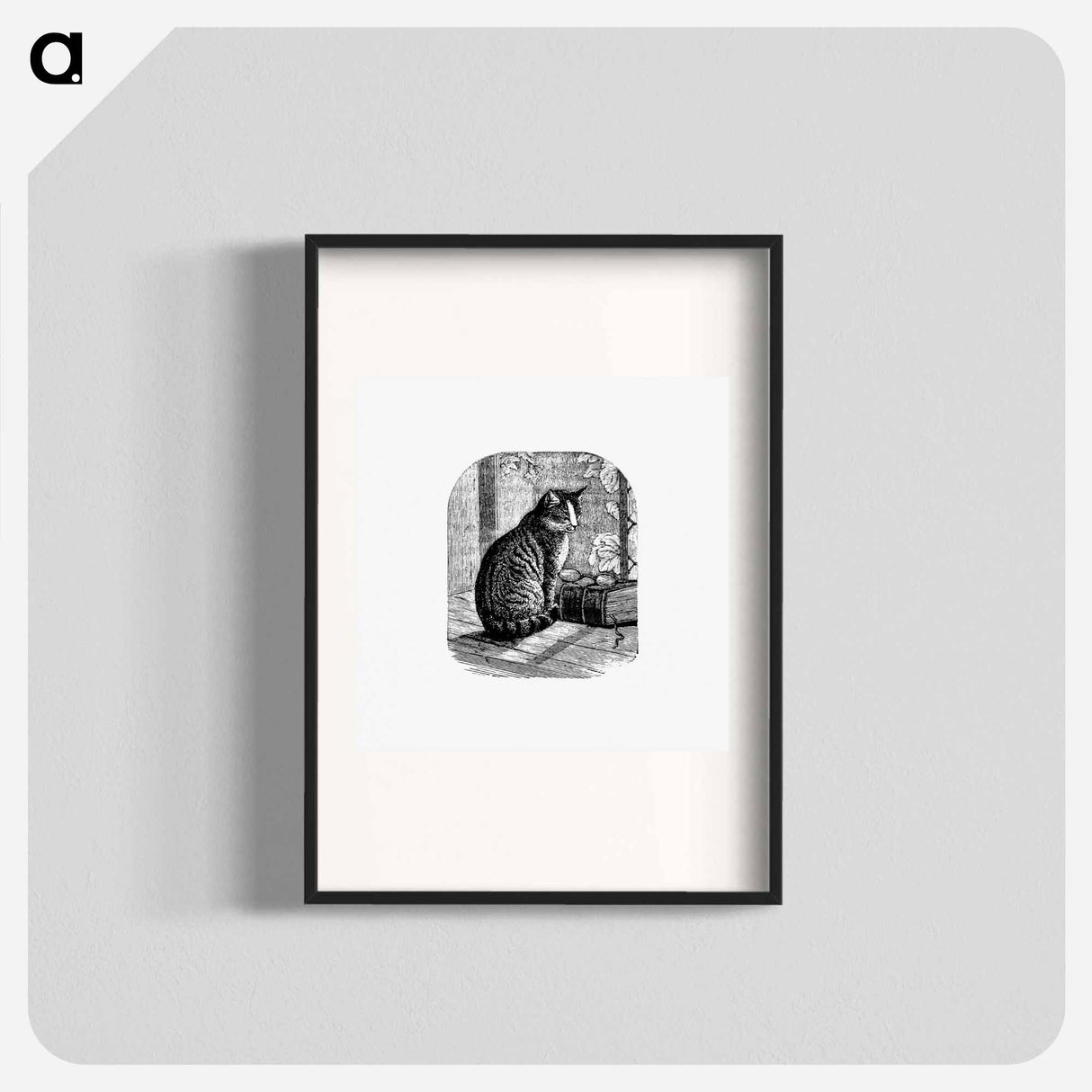 アートポスター-Domestic Cat from Aileen Aroon, A Memoir Of A Dog
 - 大英図書館 Poster.
