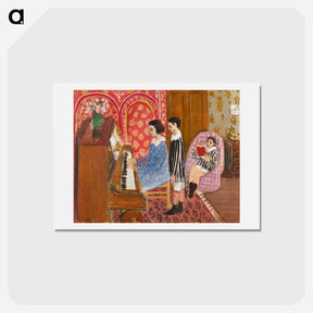 アートポストカード-The piano - アンリ マティス Postcard.