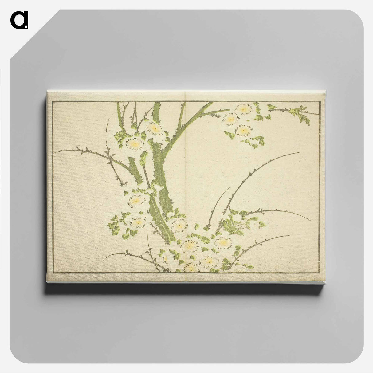 Hokusai's Flowers - 葛飾 北斎 Canvas.