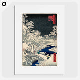 アートポスター-Meguro Drum Bridge and Sunset Hill
 - 歌川 広重 Poster.