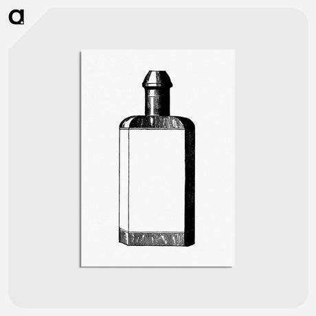 アートポストカード-Cologne Bottle Illustration
 - 大英図書館 Postcard.