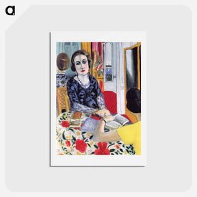 アートポストカード-Portrait of Barones Gourgaud - アンリ マティス Postcard.
