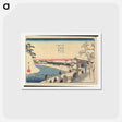 アートポストカード-Cherry-tree Well at Benkei Moat outside Sakurada
 - 歌川 広重 Postcard.