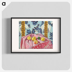 アートポスター-Still Life with Apples on a Pink Tablecloth - アンリ マティス Poster.