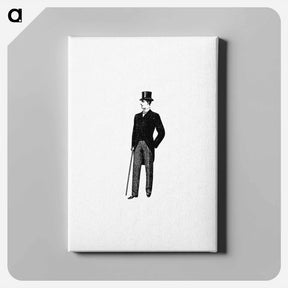 アートパネル-Gentleman from Cook's Handbook For London, With Two Maps
 - 大英図書館 Canvas.