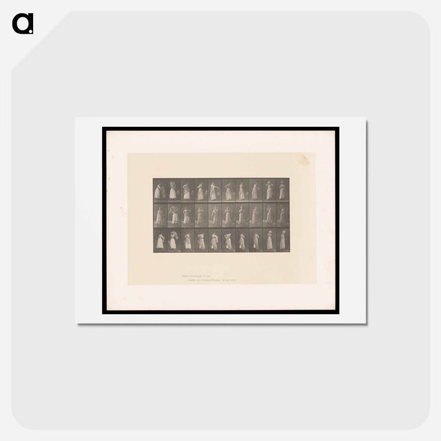 アートポストカード-Woman Dressing
 - エドワード マイブリッジ Postcard.