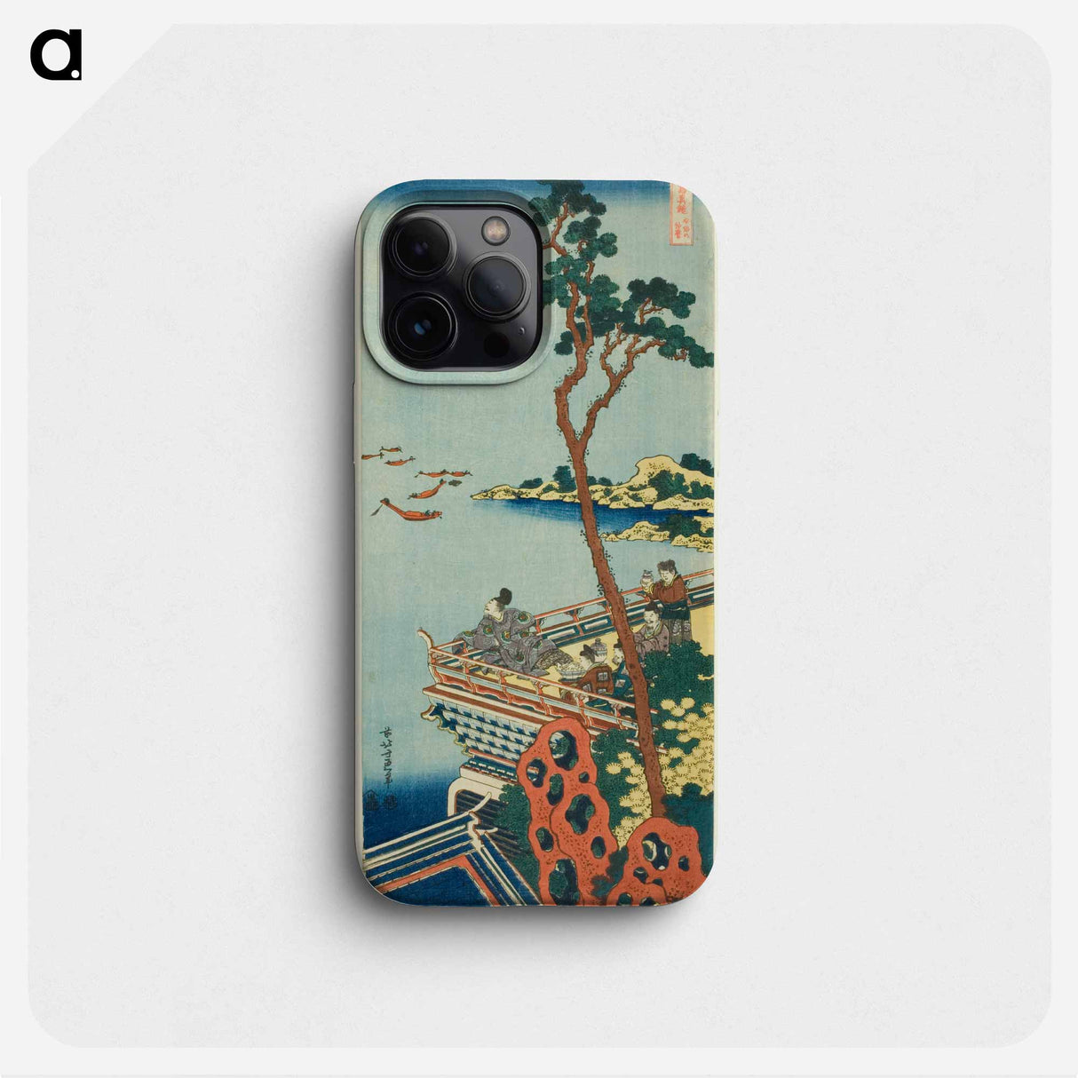 Abe no Nakamaro - Katsushika Hokusai Phone Case.