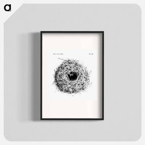 アートポスター-Nest and Eggs from Travel And Research In Algeria - 大英図書館 Poster.