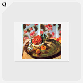 アートポストカード-Still Life with Pineapple - アンリ マティス Postcard.