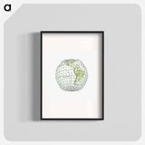 アートポスター-World Atlas from The Practical Teaching of Geography
 - 大英図書館 Poster.