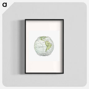 アートポスター-World Atlas from The Practical Teaching of Geography
 - 大英図書館 Poster.