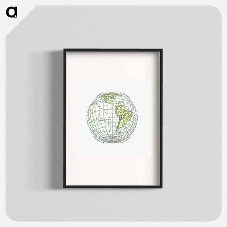 アートポスター-World Atlas from The Practical Teaching of Geography
 - 大英図書館 Poster.