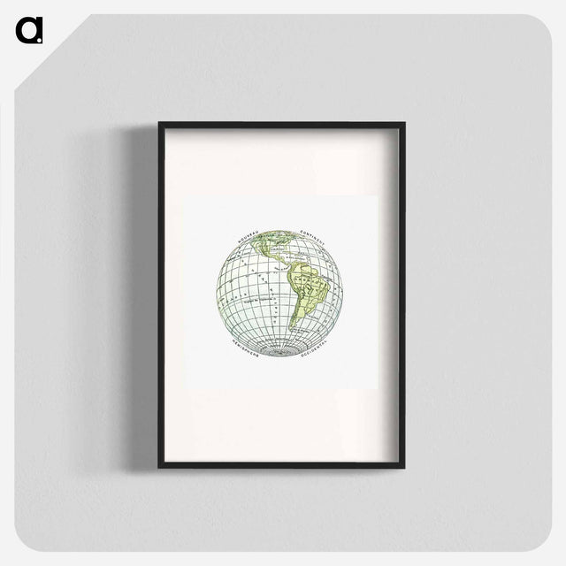 アートポスター-World Atlas from The Practical Teaching of Geography
 - 大英図書館 Poster.
