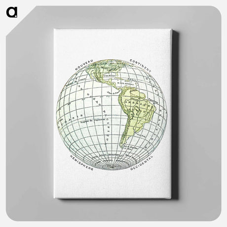 アートパネル-World Atlas from The Practical Teaching of Geography
 - 大英図書館 Canvas.