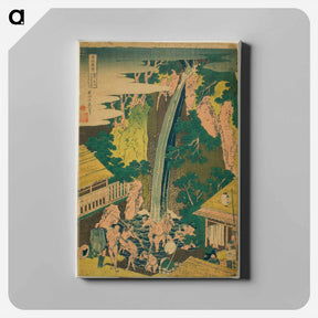 アートパネル-Roben Falls at Oyama in Sagami Province - 葛飾 北斎 Canvas.