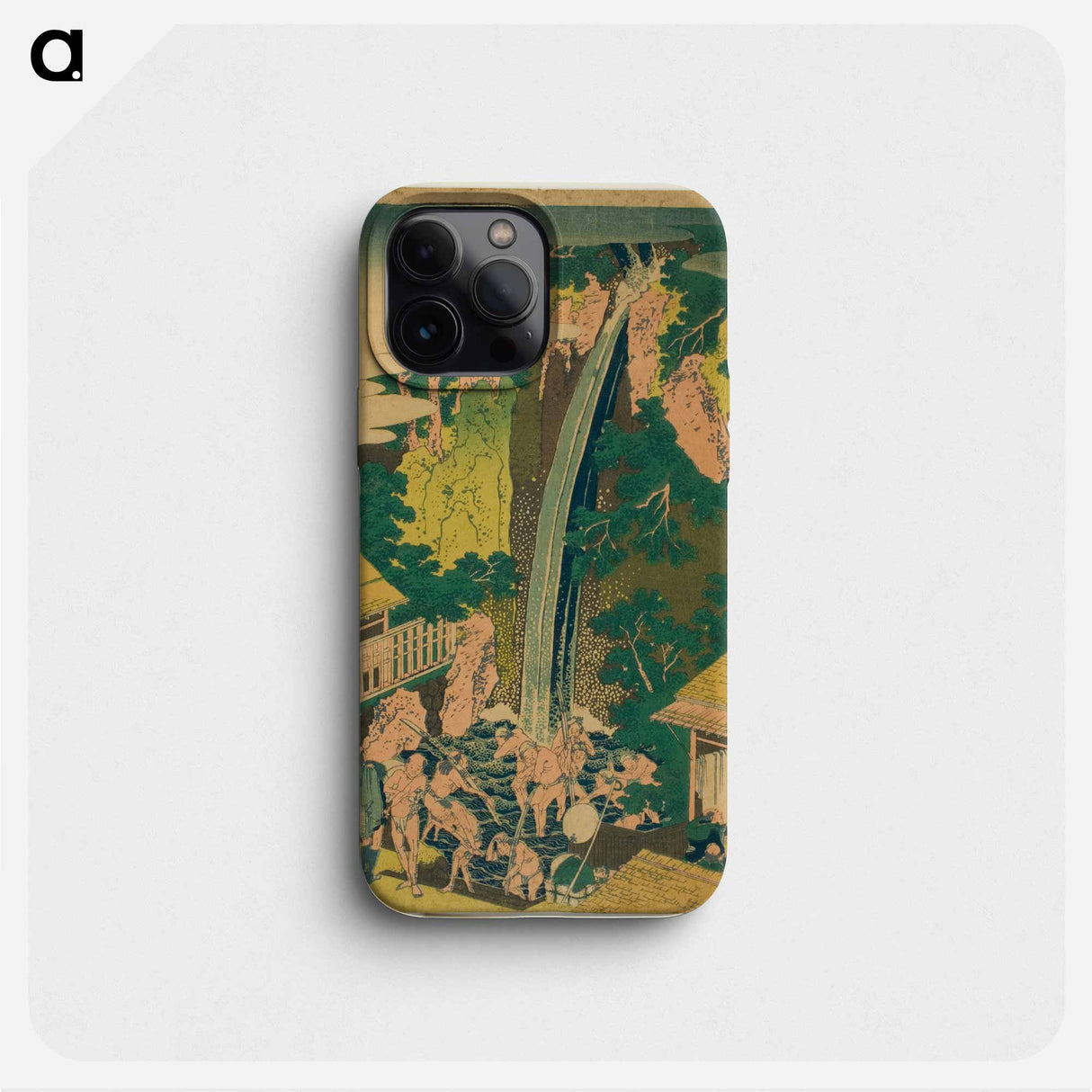 Roben Falls at Oyama in Sagami Province - Katsushika Hokusai Phone Case.