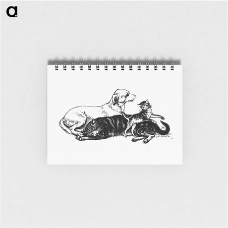 アートメモ帳-Dog, Cat, and Kitten from Sing-Song
 - 大英図書館 Memo.