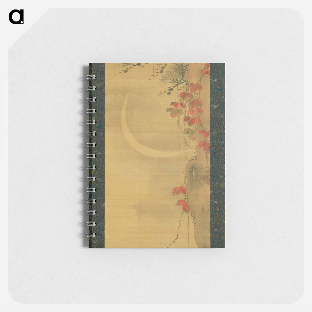 Moon, Pine and Maple - 葛飾 北斎 Memo.