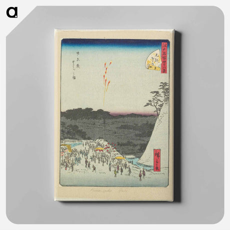アートパネル-The Moon-awaiting Festival on the Night of the Twenty-sixth
 - 歌川 広重 Canvas.