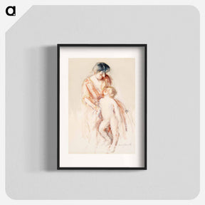 アートポスター-Woman with Nude Boy
 - バーンズ・コレクション Poster.
