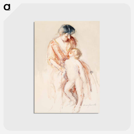 アートポストカード-Woman with Nude Boy
 - バーンズ・コレクション Postcard.