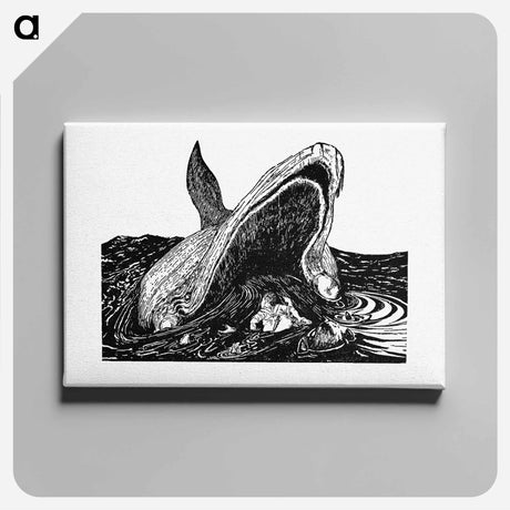 アートパネル-Sea Whale
 - 大英図書館 Canvas.