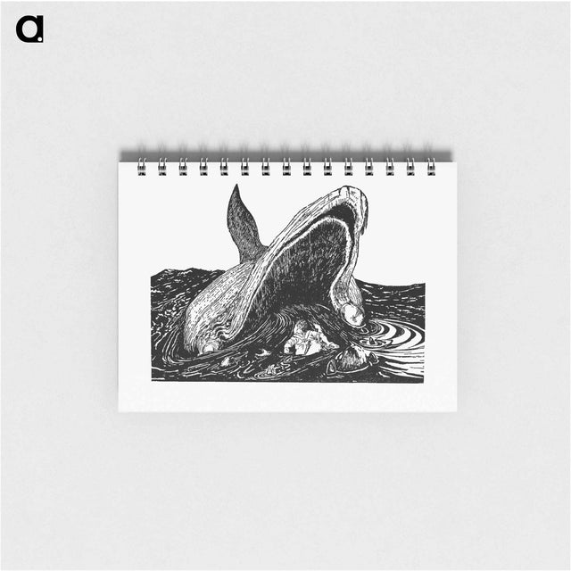 アートメモ帳-Sea Whale
 - 大英図書館 Memo.