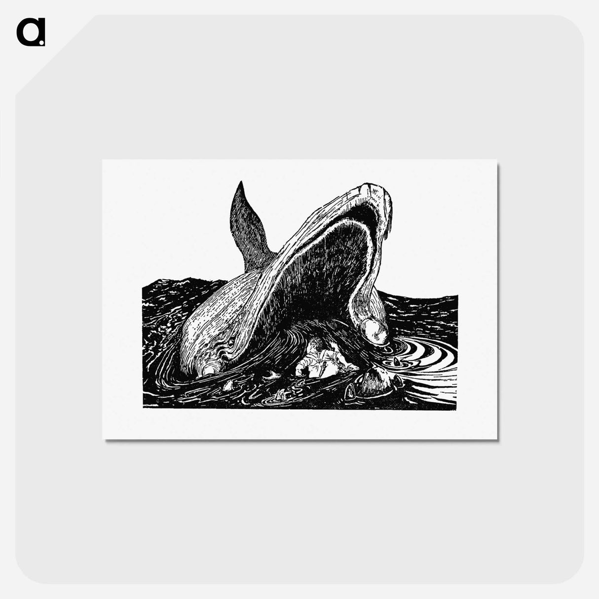 アートポストカード-Sea Whale
 - 大英図書館 Postcard.