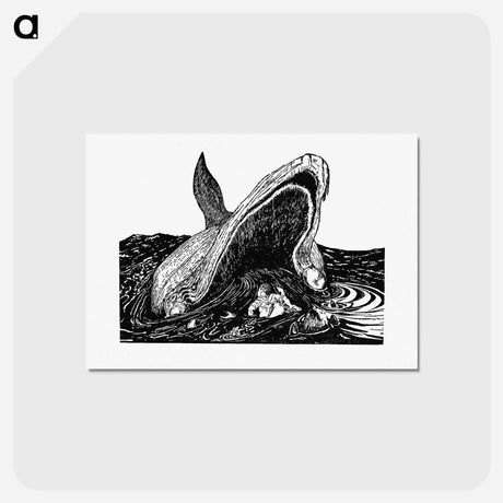アートポストカード-Sea Whale
 - 大英図書館 Postcard.
