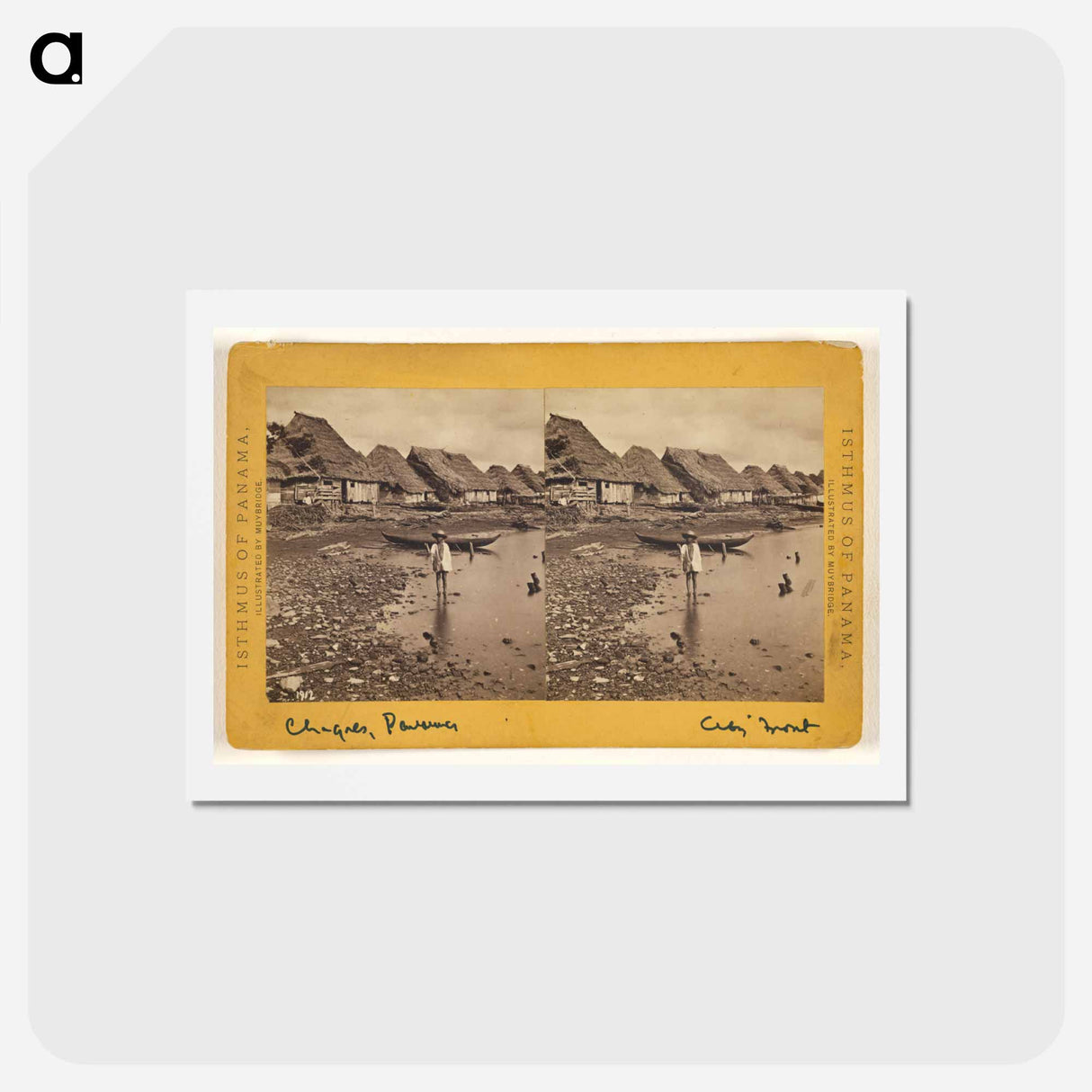 アートポストカード-Chagres. The City Front.
 - エドワード マイブリッジ Postcard.