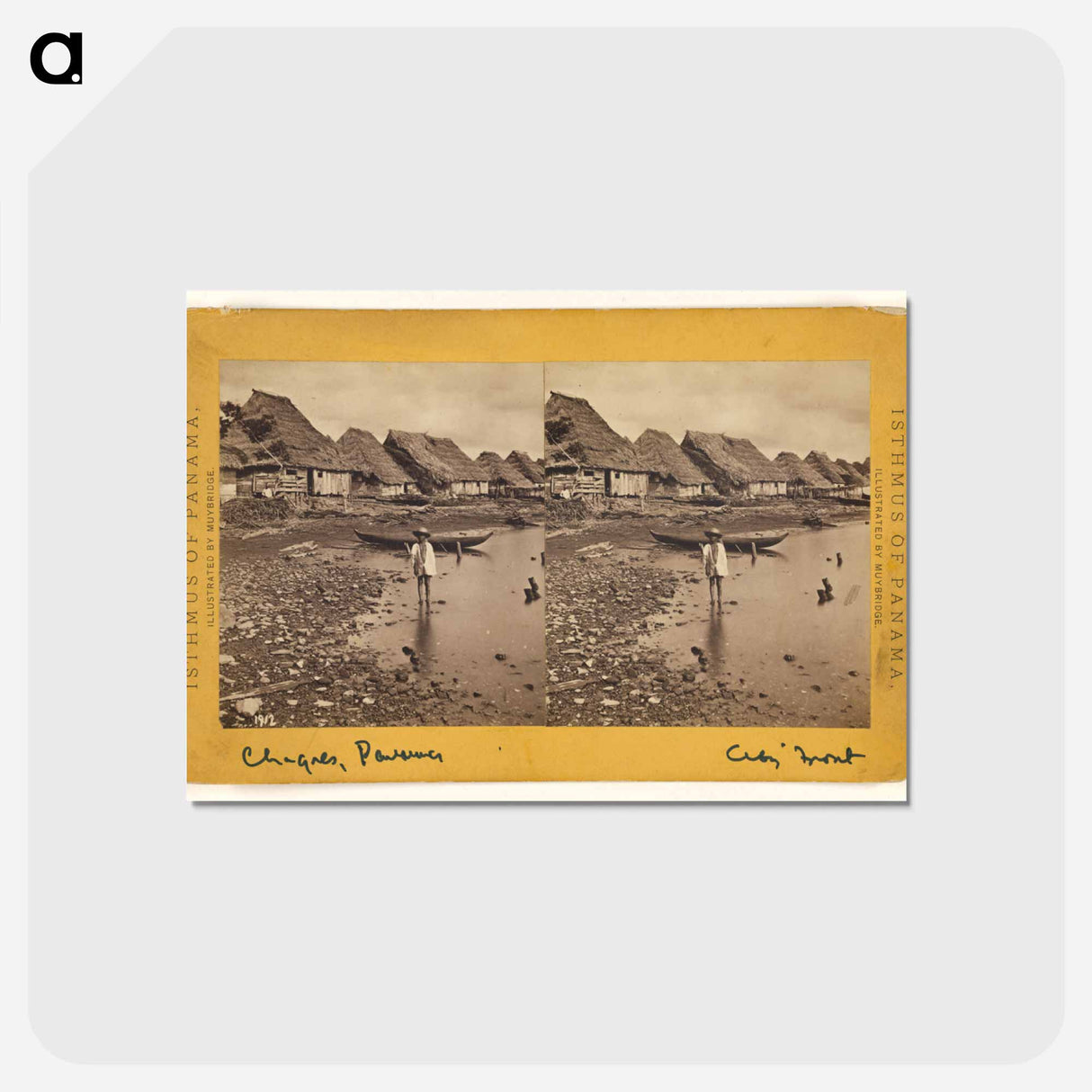 アートポストカード-Chagres. The City Front.
 - エドワード マイブリッジ Postcard.