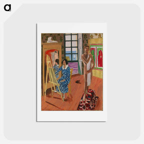 アートポストカード-The Three O'Clock Sitting - アンリ マティス Postcard.