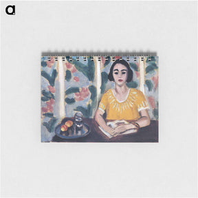 アートメモ帳-Woman Reading with Peaches - アンリ マティス Memo.