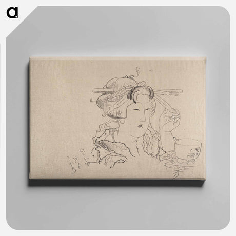 アートパネル-Katsushika Hokusai’s Album of Sketches - 葛飾 北斎 Canvas.