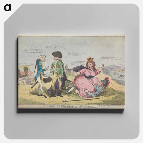 アートパネル-Saint Catharine and St. George
 - イェール大学アートギャラリー Canvas.